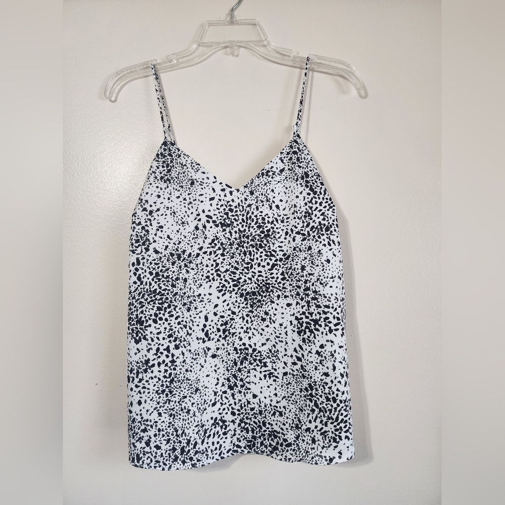 Nine West Black and White Spotted Camisole
